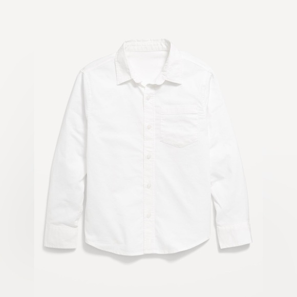 2 Old Navy Uniform White Oxford Stretch Shirt for Boys Size M (8) NWT - Picture 2 of 12